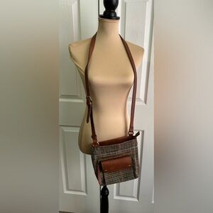 Elegant Tweed  Crossbody Bag